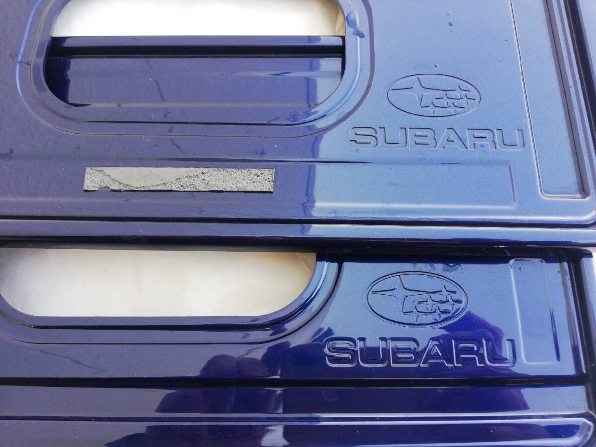  Subaru оригинальный цвет do номерная табличка основа Lapis Blue P передний / задний 2 шт. комплект б/у Levorg и т.п. 