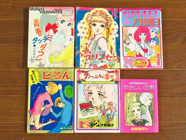 漫画選集 大和和紀シリーズ 1 青春タッチダウン/なかよし 付録/りぼん 付録 昭和45～53年 計20冊 里中満智子/のがみけい/一条ゆかり他 JB17_画像1