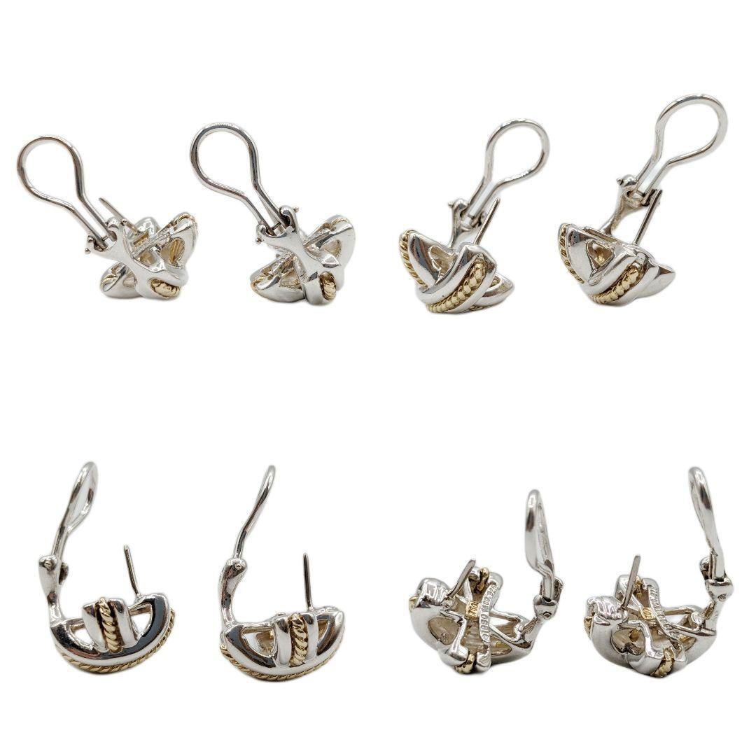 TIFFANY&Co ティファニー シグネチャー コンビ ピアス 750 925 TIFFANY&Co ティファニー シグネチャー コンビ ピアス 750 925