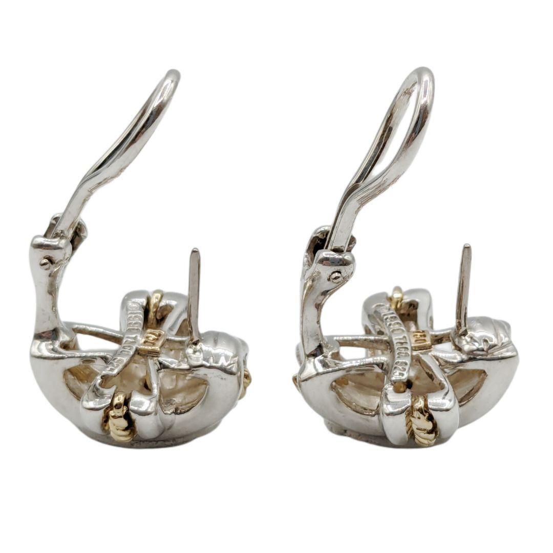 TIFFANY&Co ティファニー シグネチャー コンビ ピアス 750 925 TIFFANY&Co ティファニー シグネチャー コンビ ピアス 750 925