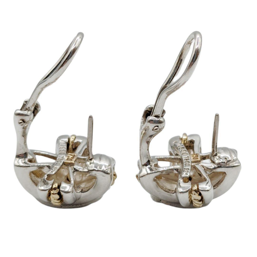 【最終値下げ】TIFFANY&Co. ティファニー シグネチャー コンビ ピアス 750 925 クロス ヴィンテージ VintageTIFFANY アクセサリー_画像5