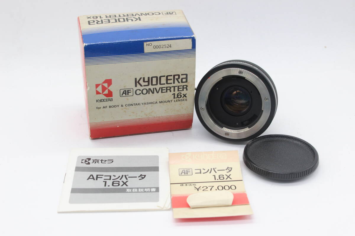 【返品保証】 【元箱付き】 京セラ kyocera AF Converter 1.6x コンバーター s7774_画像1