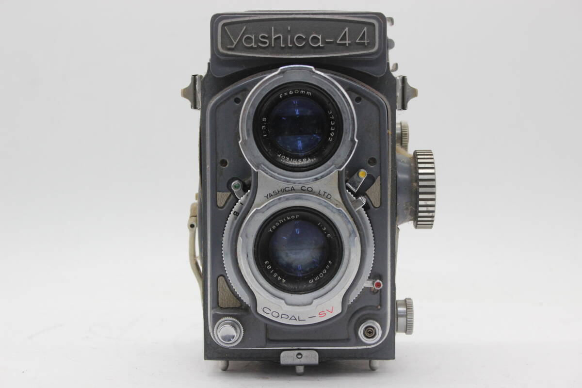 【訳あり品】 ヤシカ Yashica-44 Yashikor 60mm F3.5 ケース付き 二眼カメラ s7795_画像2