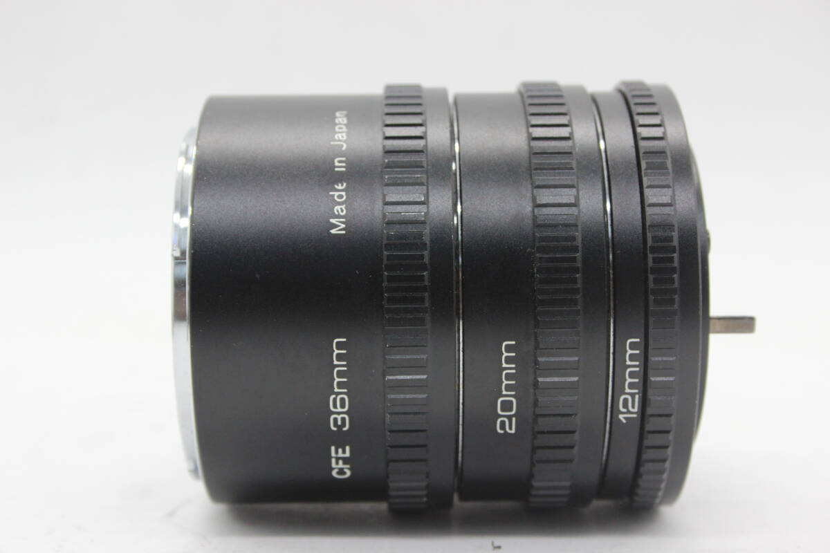 【美品 返品保証】 ケンコー Kenko Extension Tube CFE 36mm 20mm 12mm キャノン FDマウント エクステンションチューブ s7799