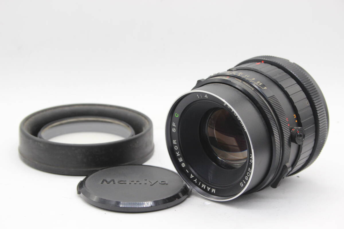 【返品保証】 マミヤ Mamiya-Sekor SF C 150mm F4 ラバーフード付き 中判 レンズ s7807