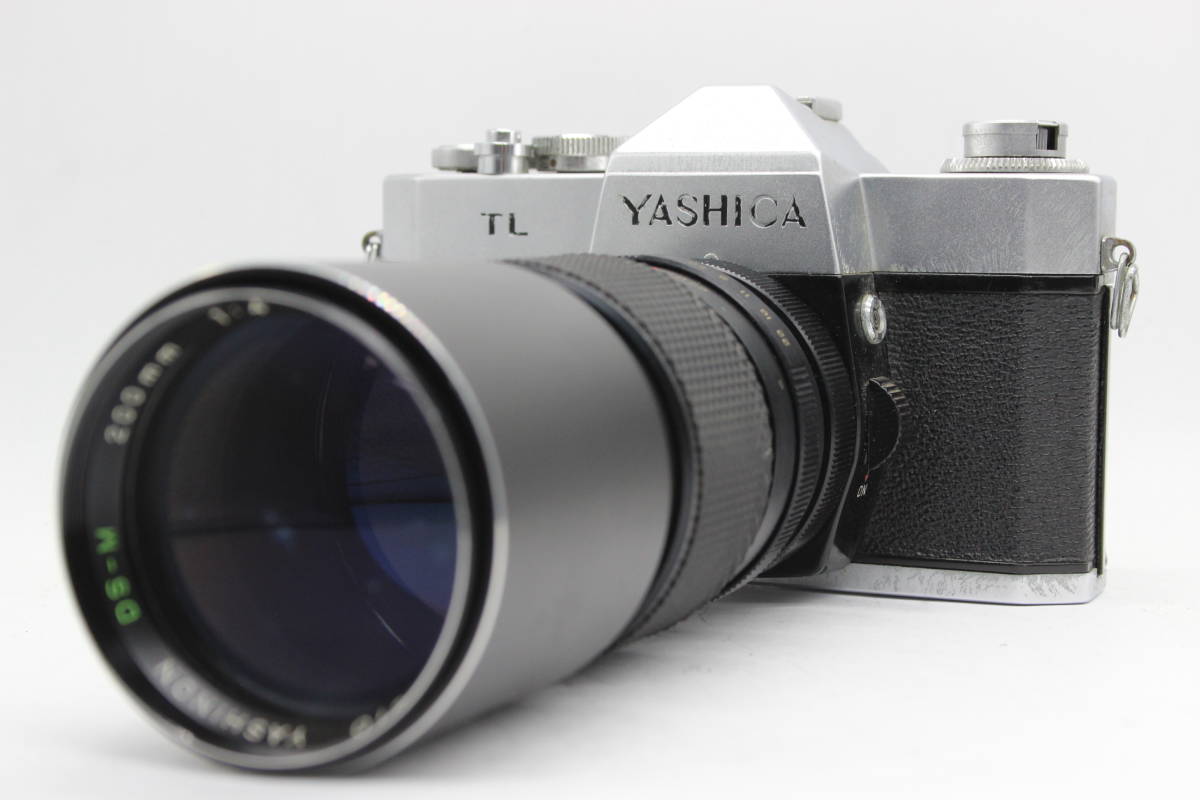 【訳あり品】 ヤシカ Yashica TL AUTO YASHINON DS-M 200mm F4 ボディレンズセット C6655_画像1