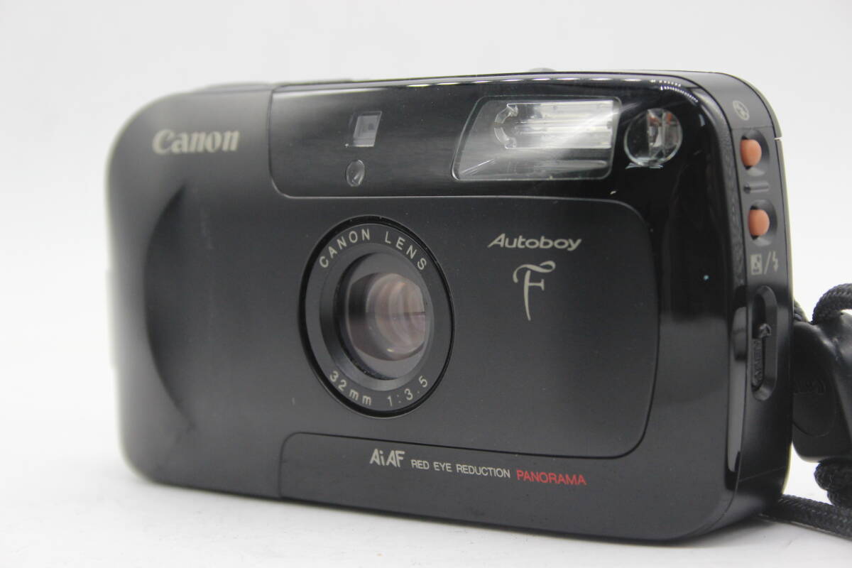 【返品保証】 キャノン Canon Autoboy F AiAF Red Eye Reduction Panorama 32mm F3.5 コンパクトカメラ s8004