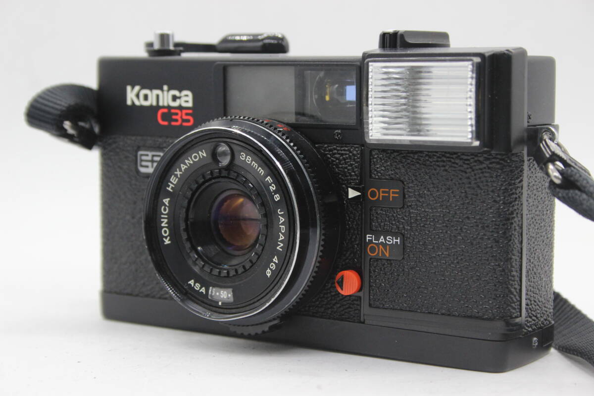 【返品保証】 コニカ Konica C35 EF Hexanon 38mm F2.8 コンパクトカメラ s8020