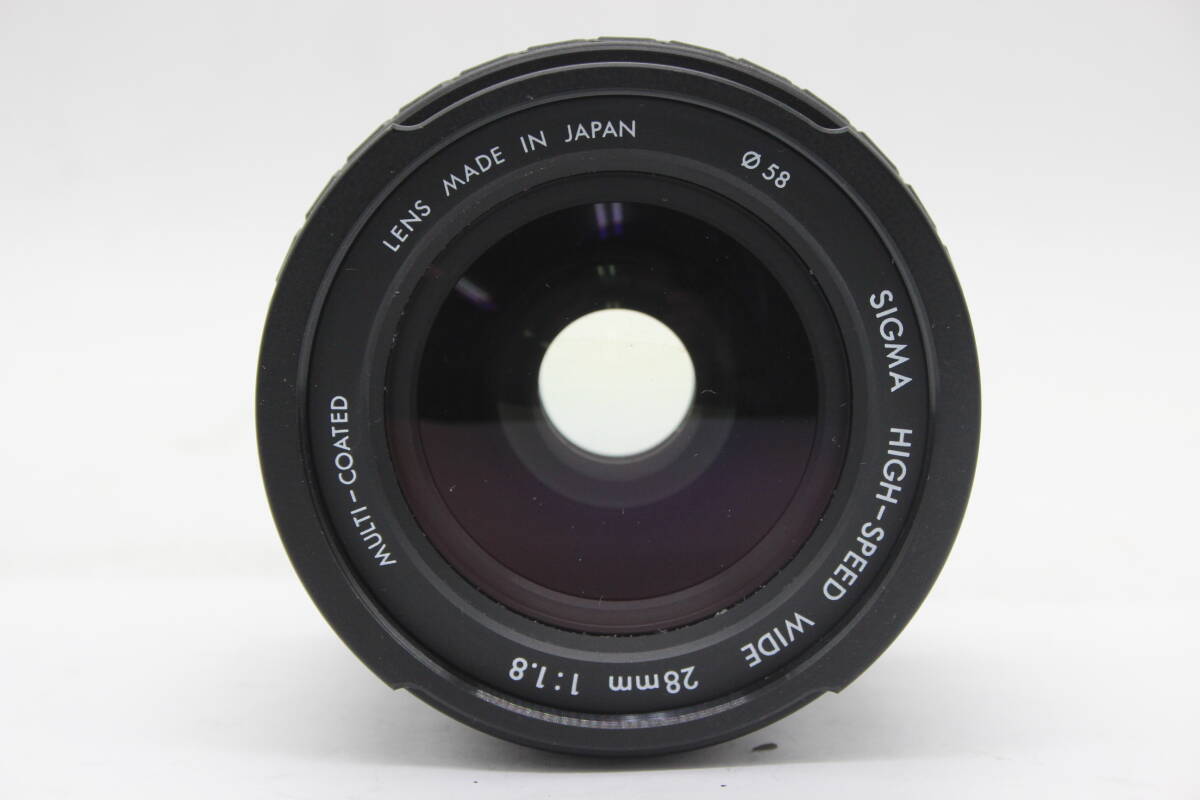 【光学美品】 シグマ Sigma HIGH-SPEED WIDE 28mm F1.8 MULTI-COATED ASPHERICAL ニコンマウント レンズ s8535_画像2
