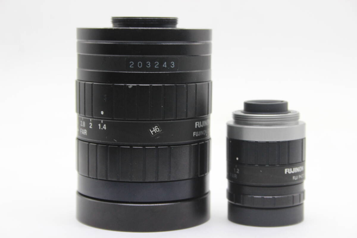 【返品保証】 富士フィルム Fujifilm Fujinon 16mm F1.4 CF16HA-1 / 6mm F1.2 DF6HA-1B CSマウントレンズ2本セット s8460_画像5