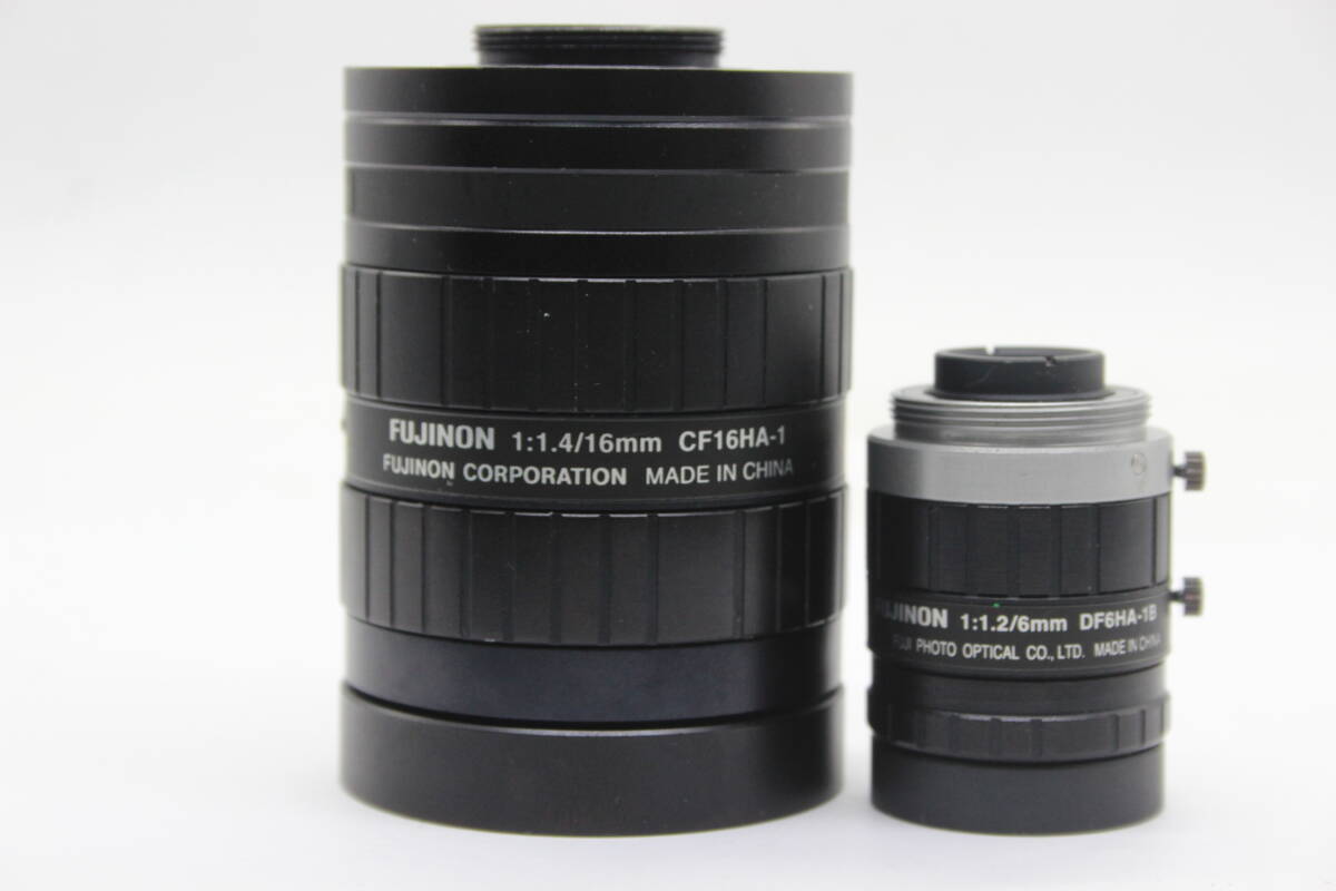 【返品保証】 富士フィルム Fujifilm Fujinon 16mm F1.4 CF16HA-1 / 6mm F1.2 DF6HA-1B CSマウントレンズ2本セット s8460_画像4