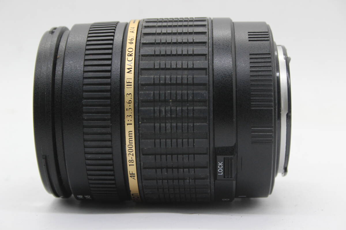 【返品保証】 タムロン Tamron XR DiII AF 18-200mm F3.5-6.3 Macro 前後キャップ フード付き キャノンマウント レンズ s8572_画像5