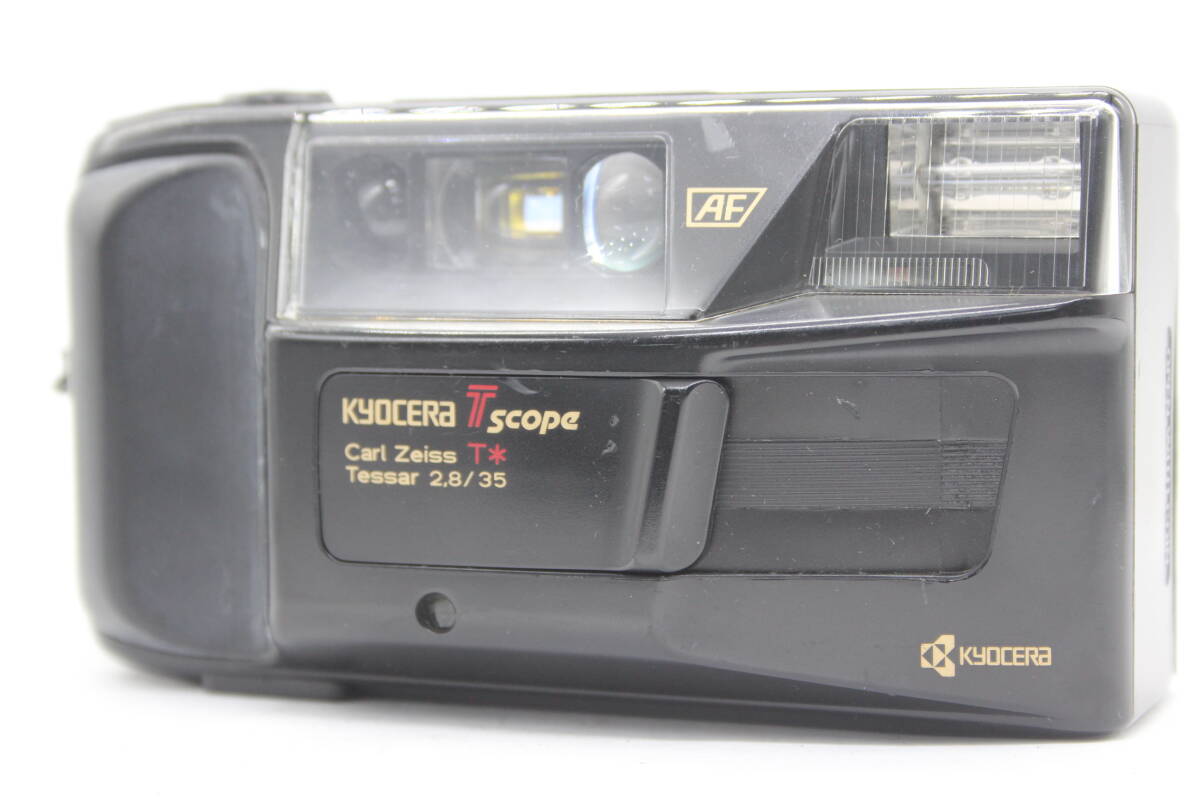 【返品保証】 京セラ KYOCERA T SCOPE Carl Zeiss T 35mm F2.8 コンパクトカメラ s8701_画像1