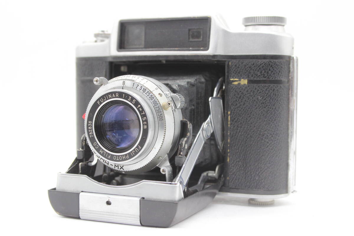【返品保証】 フジカ FUJICA SUPER-FUJICA-6 FUJINAR 7.5cm F3.5 蛇腹カメラ s8719_画像1