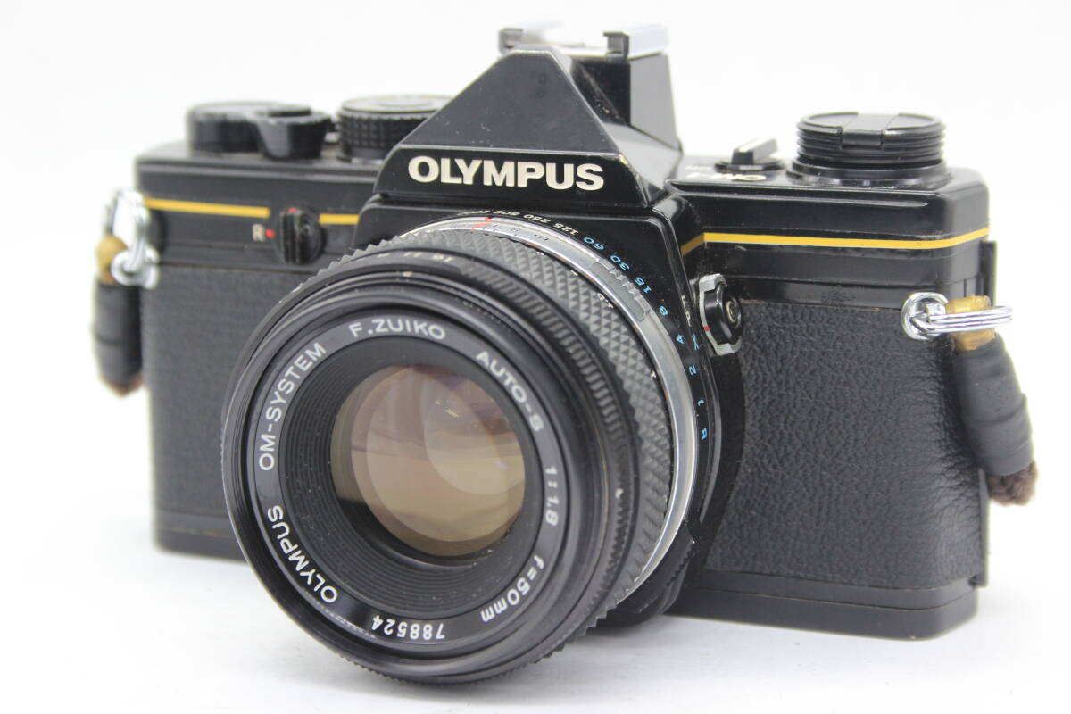 【訳あり品】 オリンパス Olympus OM-1 ブラック F.ZUIKO AUTO-S 50mm F1.8 ボディレンズセット s8947_画像1