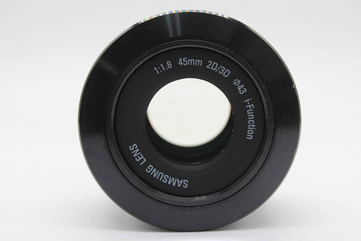 【返品保証】 SAMSUNG LENS 45mm F1.8 2D/3D i-Function レンズ s8955の画像2