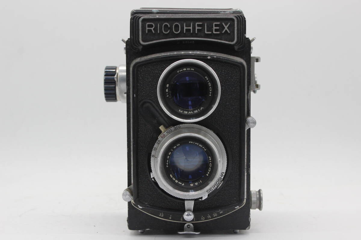 【返品保証】 リコー Ricohflex RIKEN RICOH 80mm F3.5 二眼カメラ s8966_画像2