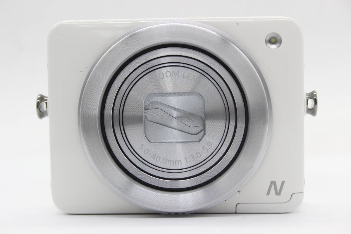 【返品保証】 キャノン Canon PowerShot N ホワイト 8x IS バッテリー付き コンパクトデジタルカメラ s9007の画像2