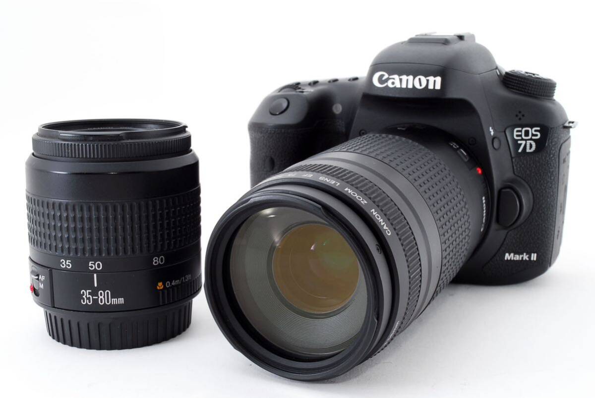 キャノン CANON EOS 7D MarkⅡ 標準&望遠ダブルレンズセット キャノン CANON EOS 7D MarkⅡ 標準&望遠ダブルレンズセット