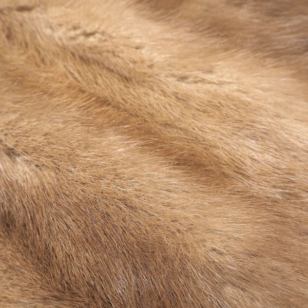 4-ZBF068 パステルミンク MINK ミンクファー 最高級毛皮 ハーフコート 毛質 艶やか 柔らか ライトブラウン 15 レディース_画像7