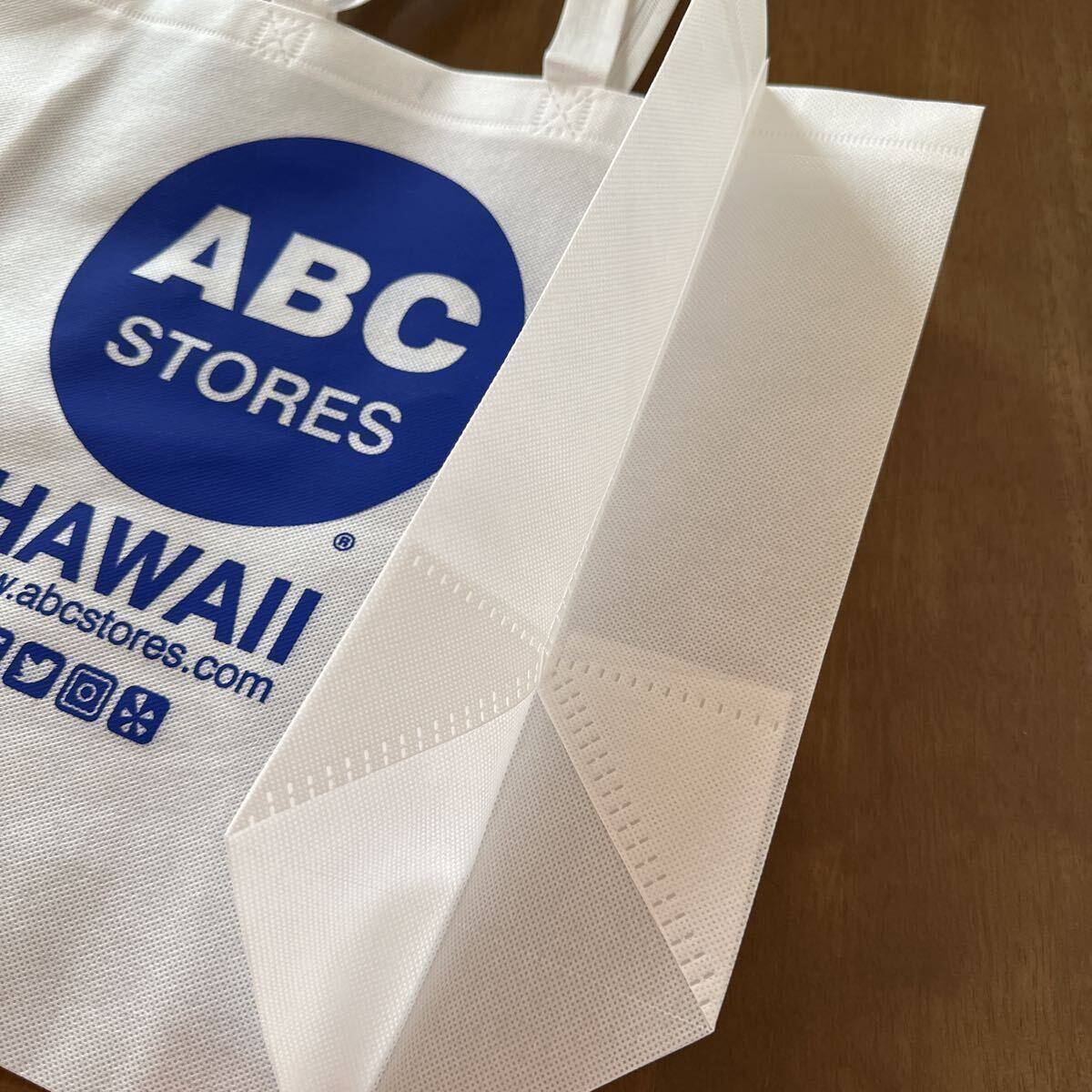 HAWAII ABC STORES エコバッグ 大・小サイズ 2枚セット ABCストア オリジナル ショッパー トートバッグ ショッピングバッグ オシャレ 新品の画像4