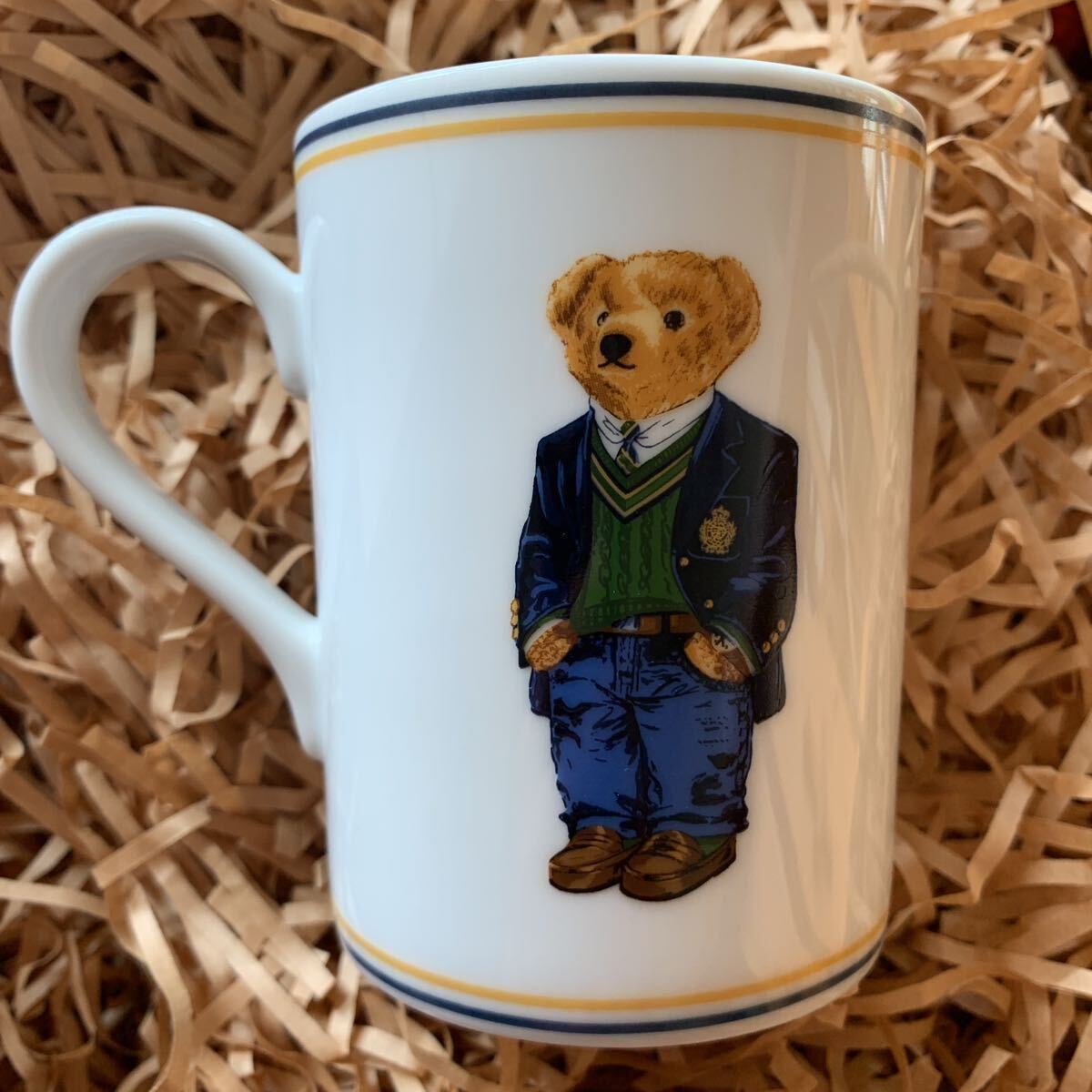 RALPH LAUREN Ralph Lauren Polo Bear mug postage 510 jpy ~ Ralf POLO Bear new goods unused dressing up Christmas gift present 