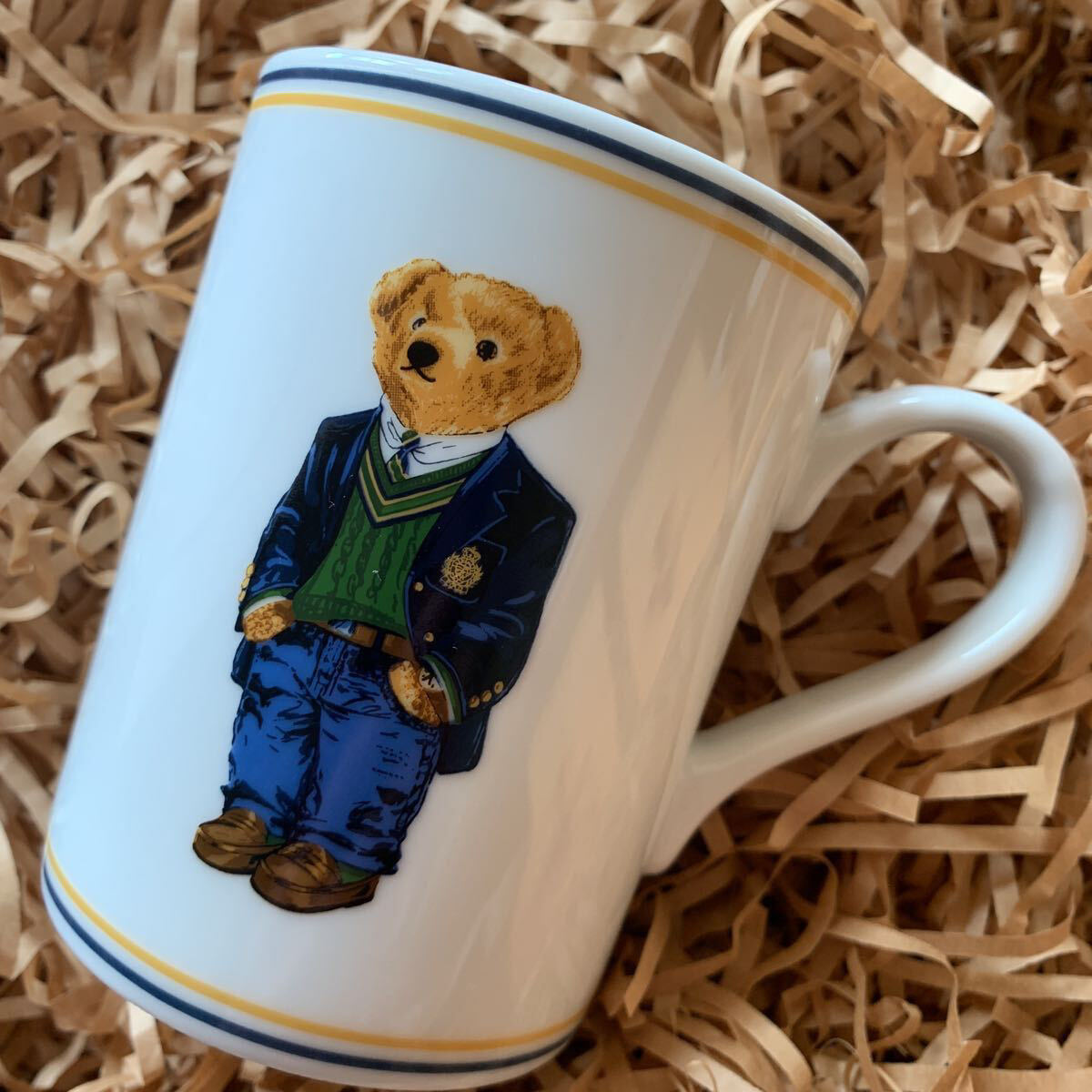 RALPH LAUREN Ralph Lauren Polo Bear mug postage 510 jpy ~ Ralf POLO Bear new goods unused dressing up Christmas gift present 