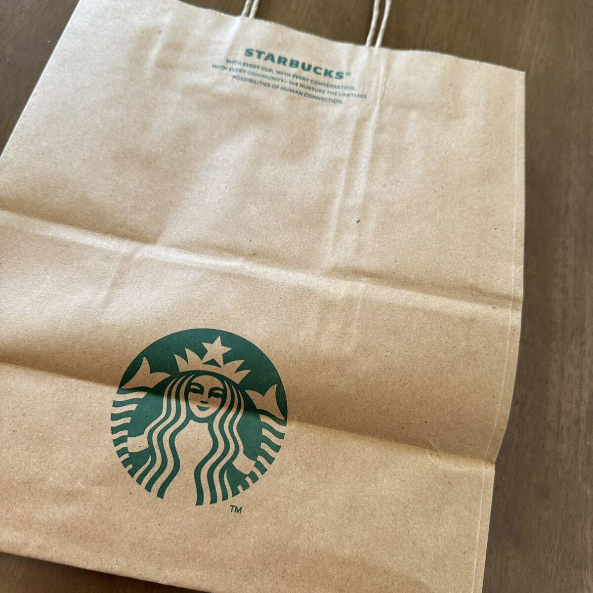 韓国 STARBUCKS スターバックス 紙袋 2枚 韓国限定 ロゴ ショッパー 手提げ袋 ショップ袋 ギフト ラッピング リメイク コレクション 新品_画像4