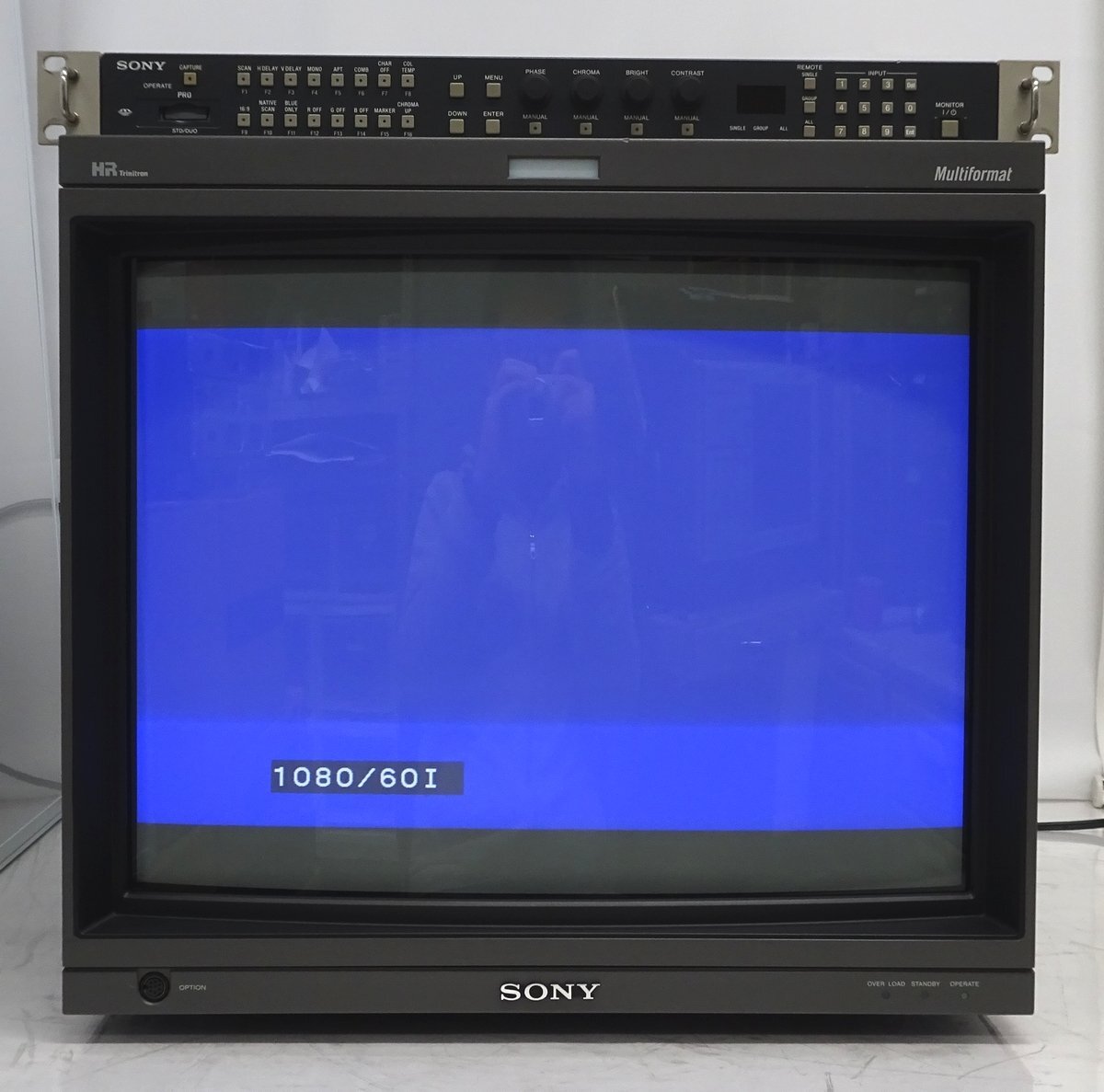 SONY BVM-A20F1M 20型マスターモニター BKM-16R付き（62HD HD-SDI/61D D1-SDI&コンポジット）【中古/ヤケなし/動作品】#3903131W_画像2