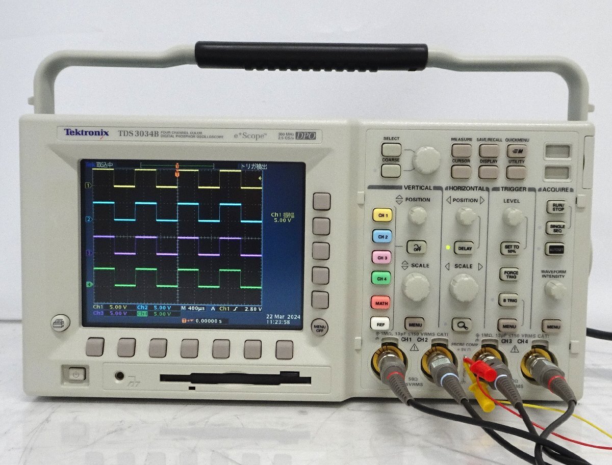 Tektronix TDS3034B 300MHz*2.5GS/s 4ch digital oscilloscope [ used / not yet . regular / measurement possible ]#398579