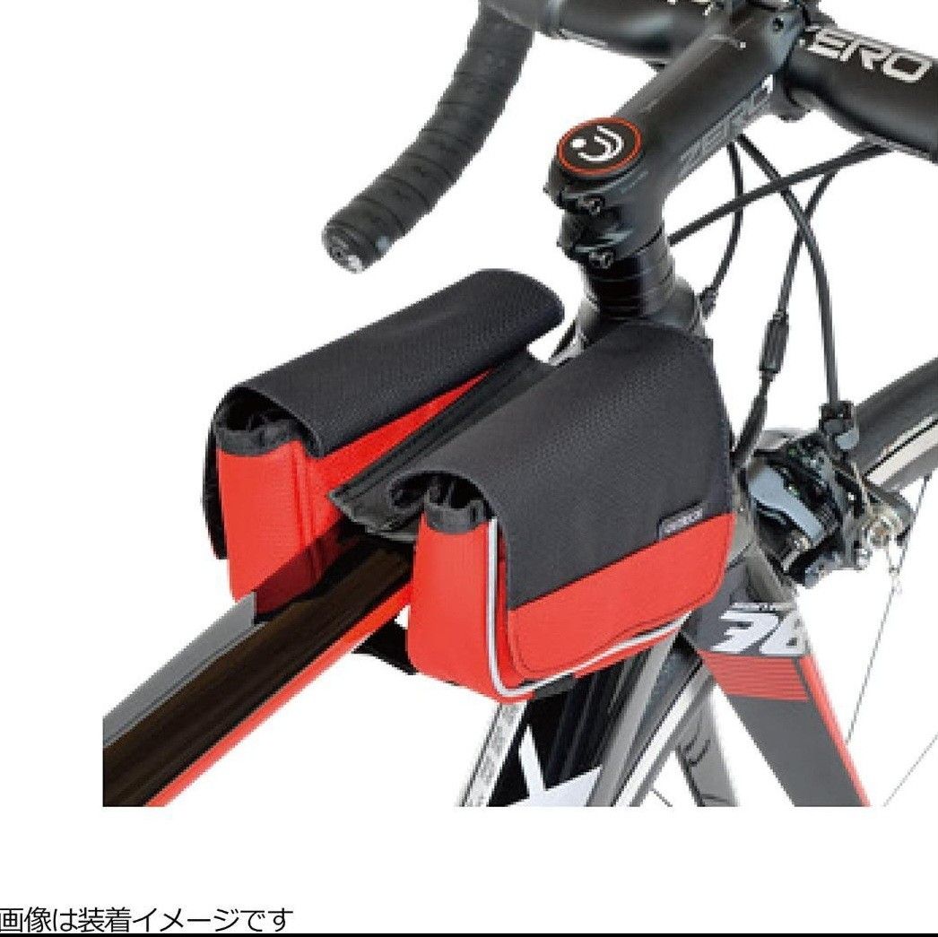 【新品】オーストリッチ　自転車用バッグ（スモールパニア）レッド