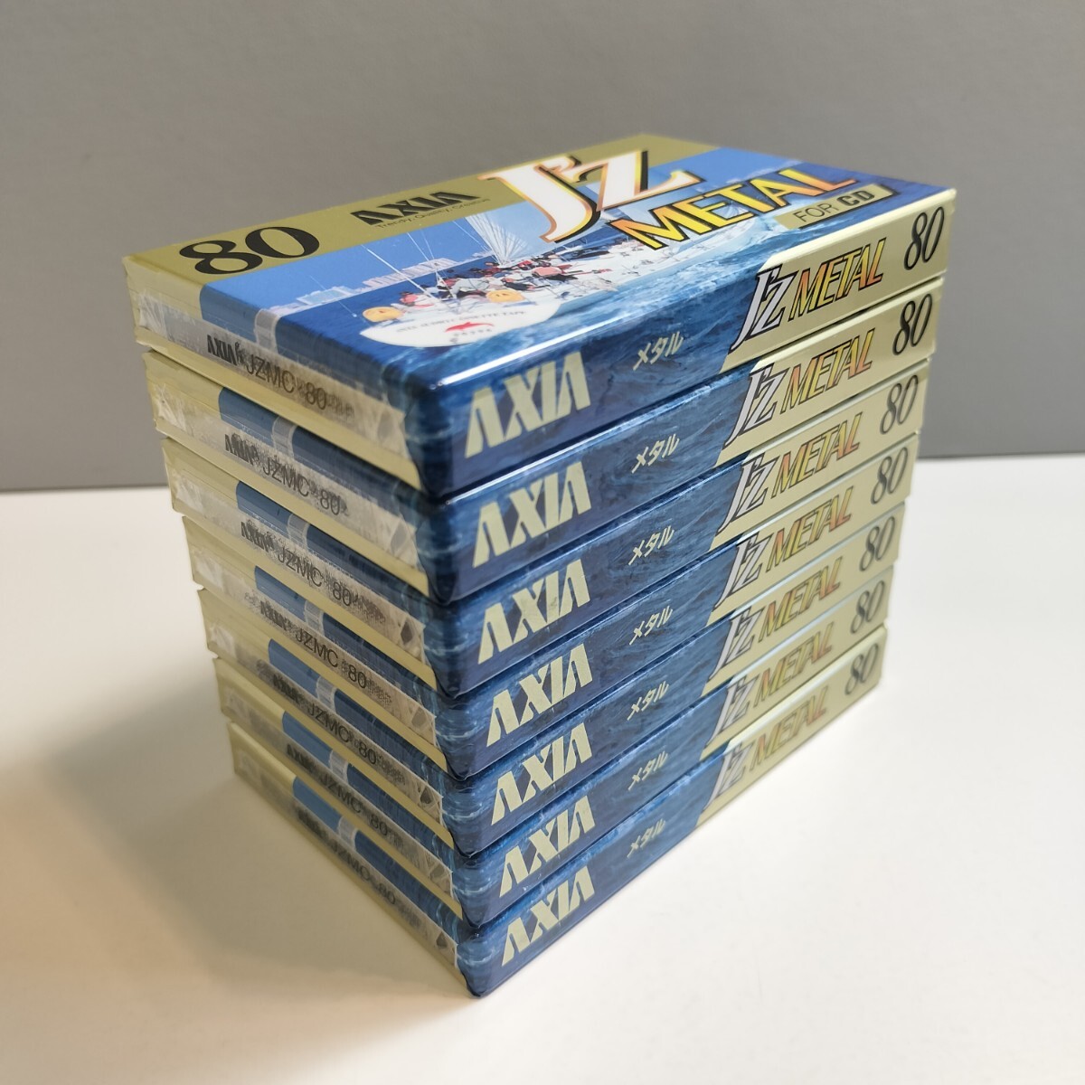 未使用 未開封 AXIA J'z METAL FORCD 80 メタルポジション 7本セット 日本製 オーディオカセットテープ カセットテープ メタルテープ_画像4