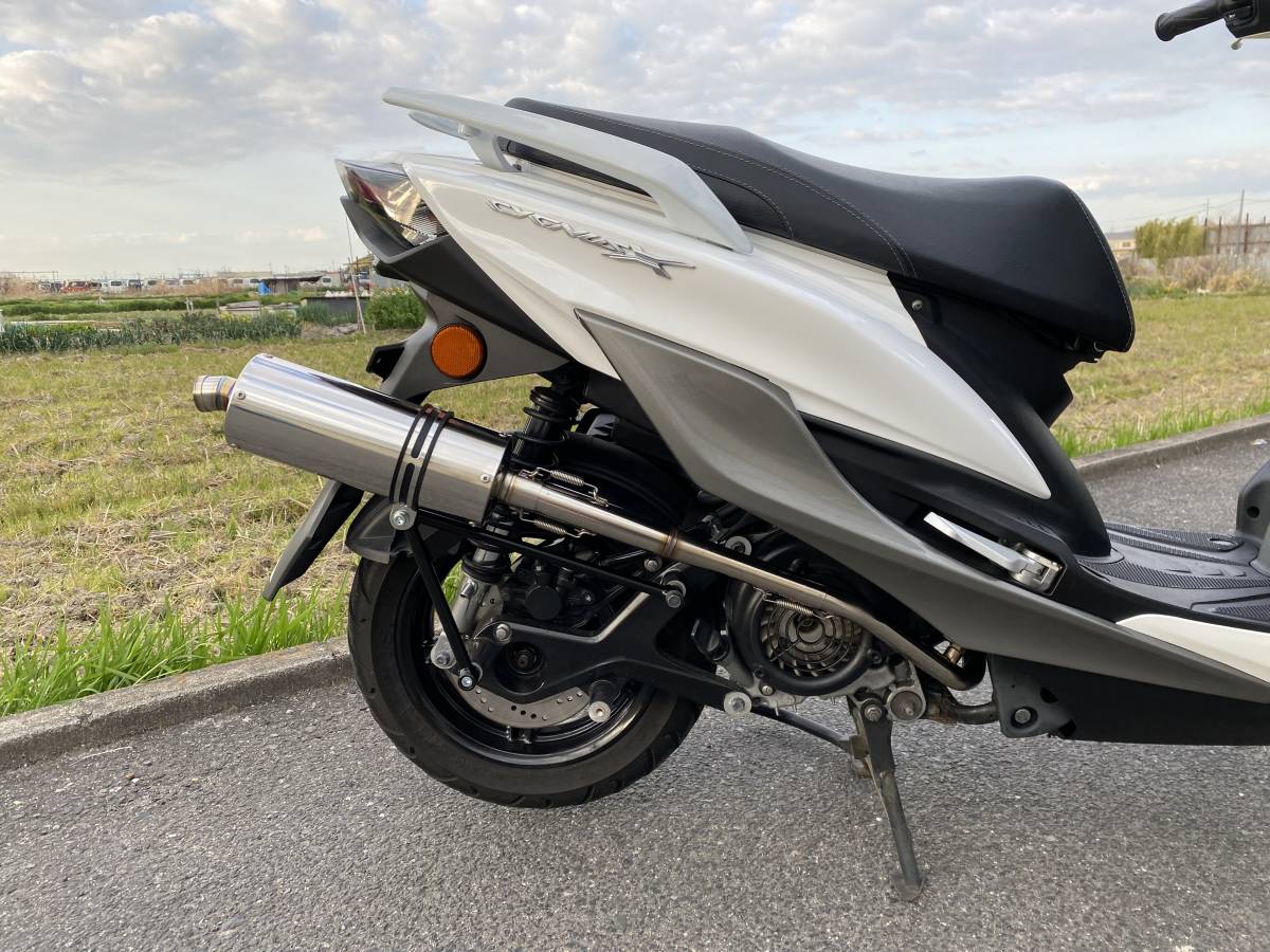 ガレージ バル製 シグナスX 80φ/100φサイレンサー取付けキット