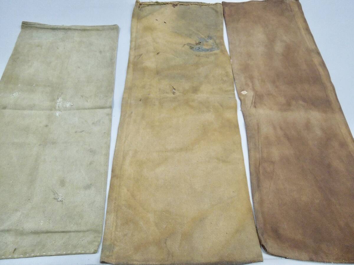 木綿織物　古裂　古布　No590　襤褸　酒袋５枚　（破れ、修理、汚れと色々あります。）　アンティーク　リメイク　パッチワーク_画像6