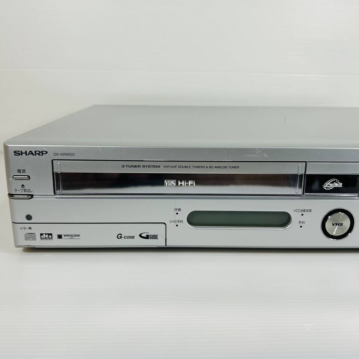 SHARP DV-HRW50 VHS複合HDDレコーダー 一部訳あり動作品　リモコン付き　送料無料　