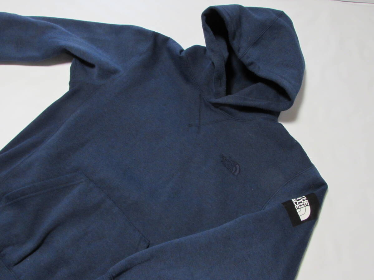 M's/M ノースフェイス フーディ スウェット THE NORTH FACE Square Logo Hoodie アーバンネイビー 裏起毛 厚手 NT61835 ゴールドウィン_画像2