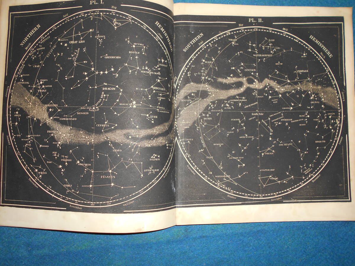 即決1850年『ケンドール星図』天球図、天文暦学書、星図、星座早見盤Astronomy, Star map, Planisphere, Celestial atlas - 天文、宇宙 即決1850年『ケンドール星図』天球図、天文暦学書、星図、星座早見盤Astronomy, Star map, Planisphere, Celestial atlas - 天文、宇宙