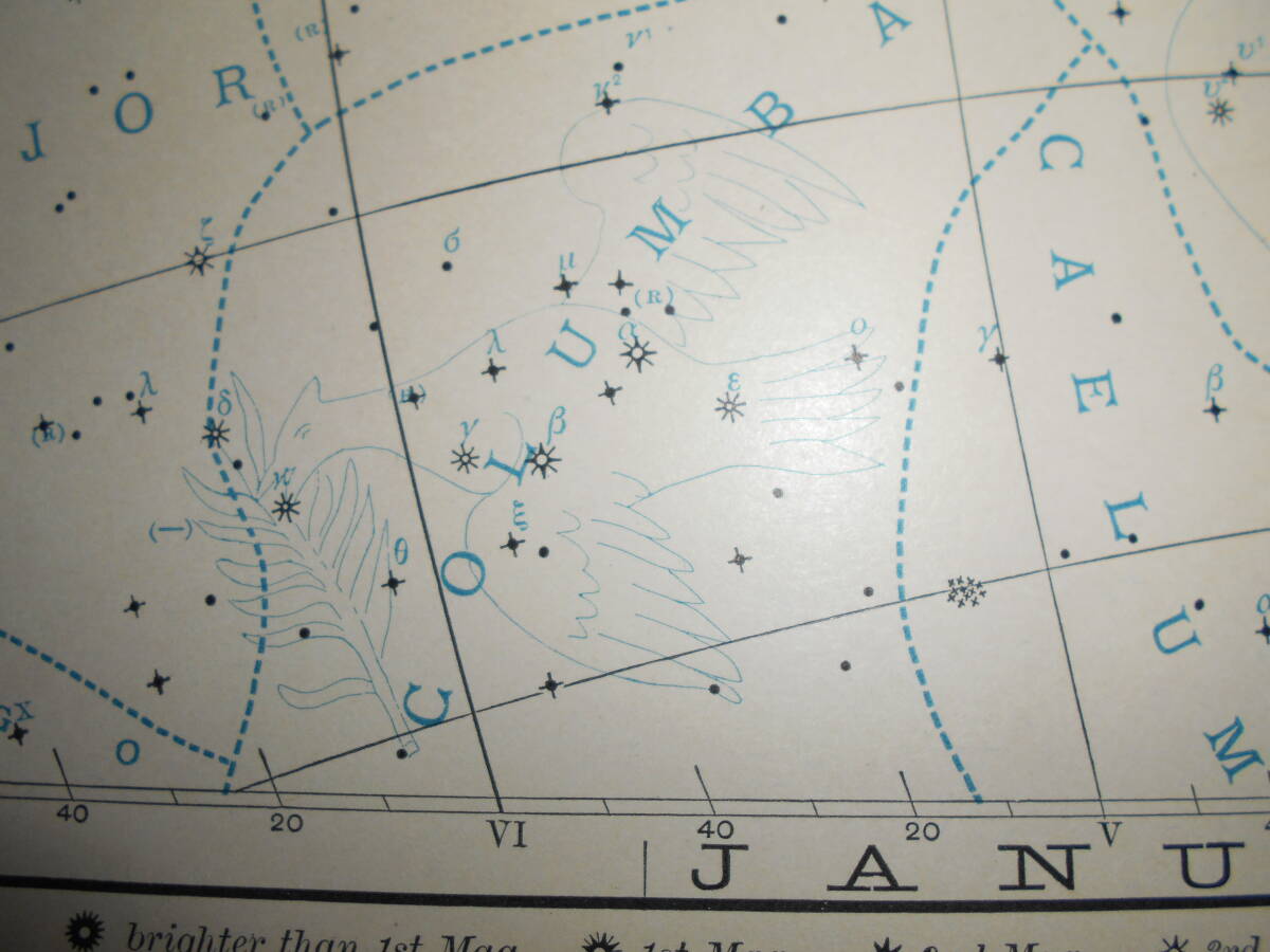 即決1896年『アップトン星図　初版』天体観測、天文暦学書、天文宇宙　洋書、星図、星座早見盤　Astronomy, Star map, Planisphere_画像3