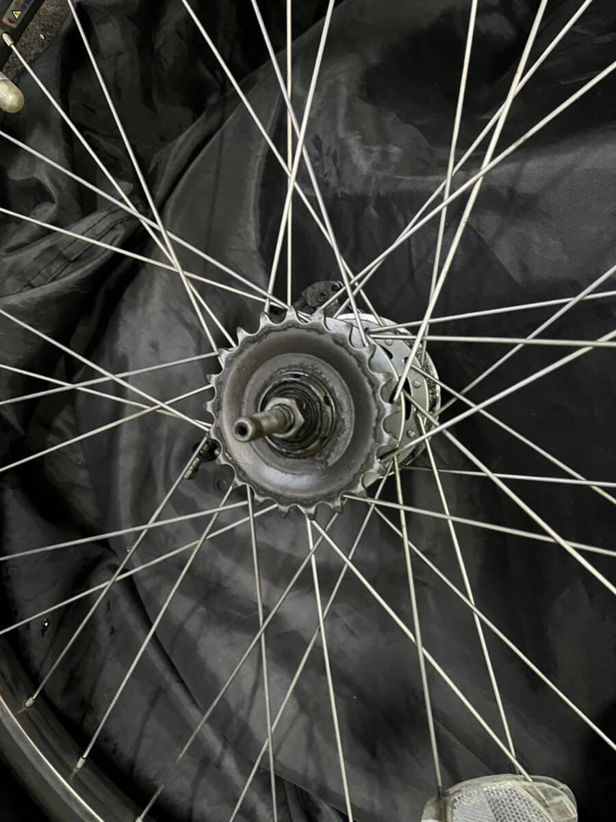 手渡し可能 電動自転車 YAMAHA ヤマハ パス BRIDGESTONE アシスタ 26インチ ステンレス リアホイール 内装3段 タイヤ付  2の画像6