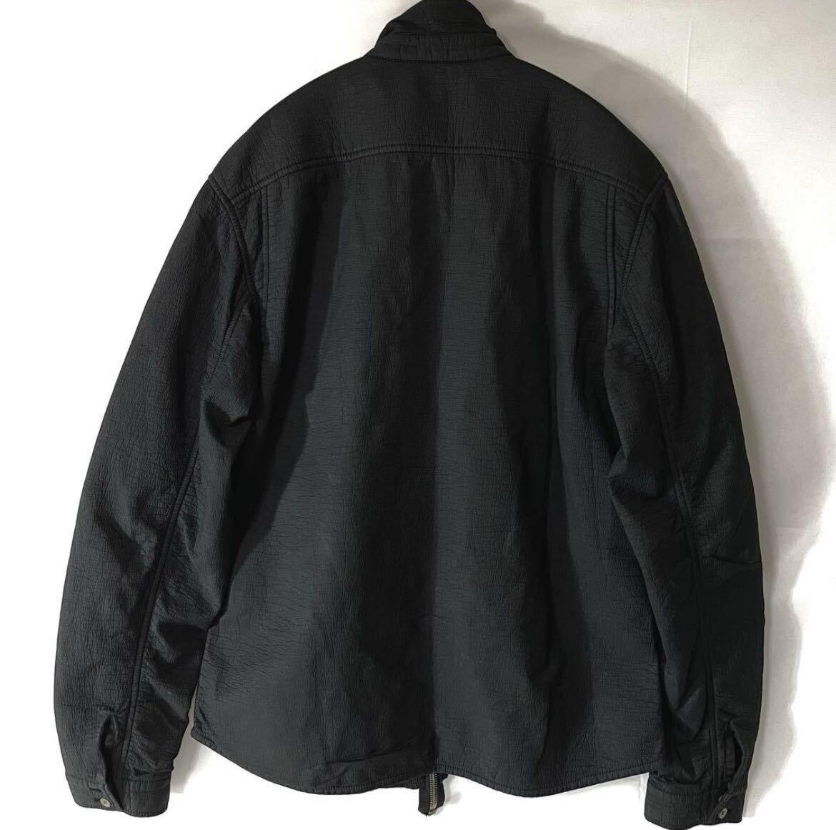 極美品/レア完売/ACRONYM×NEMEN/アクロニウム/Object Dyed Multiprene Long Sleeve Shirt (black)/黒/希少XL/ジップアップ/ジャケットの画像6