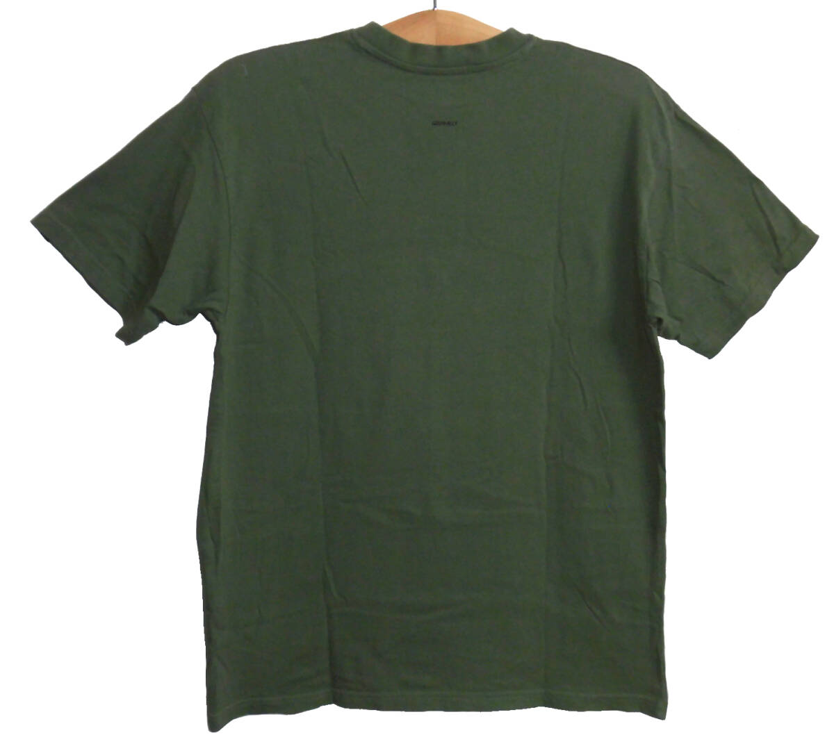 美品 GRAMICCI グラミチ GMT-19S927 ロゴ刺繍 Tシャツ オリーブ S_画像3