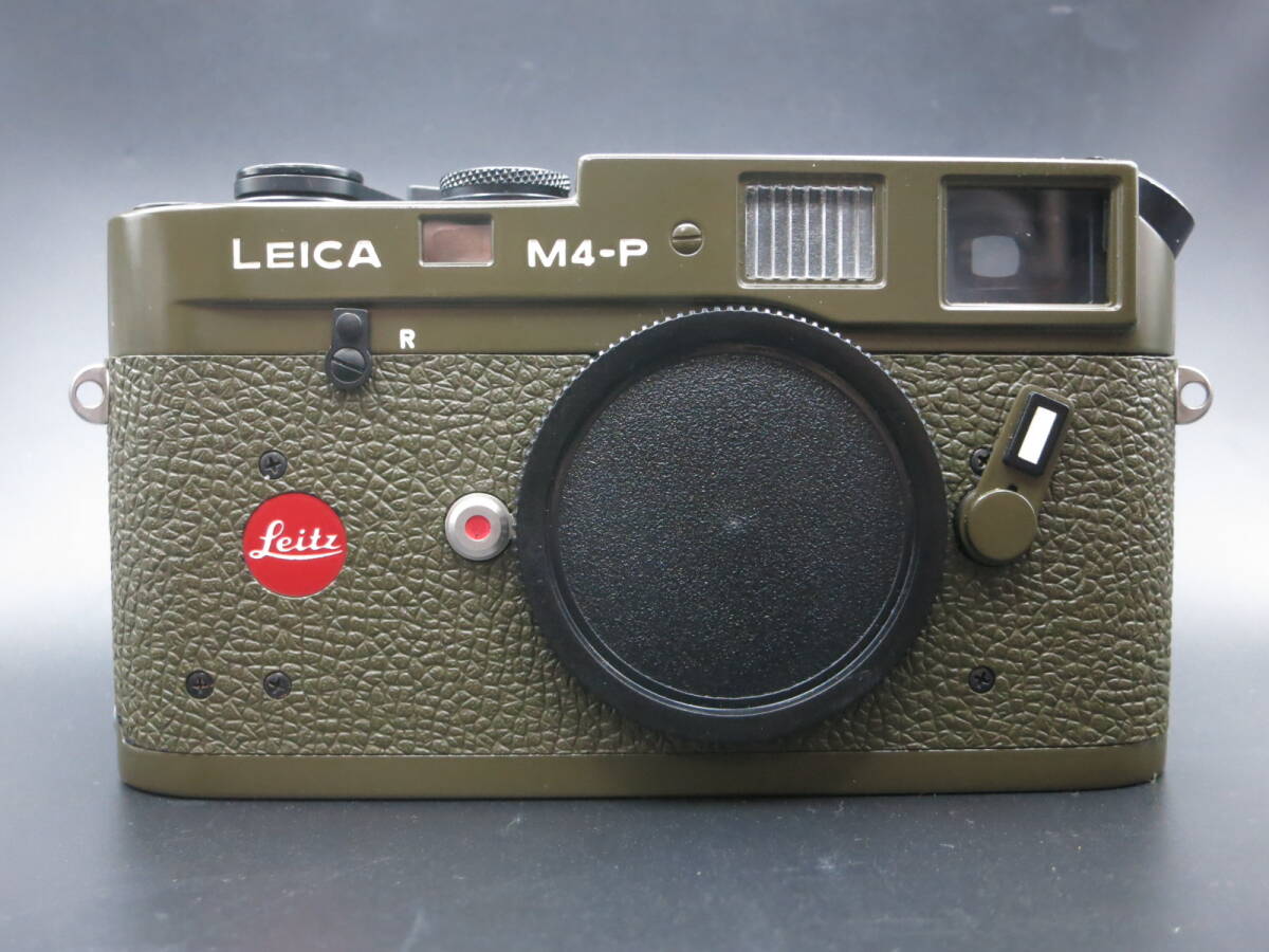 (レア・美品）Leica M4-P Olive Drab Repaint ライカ Ｍ４－Ｐ オリーブドラブ リペイント ボディ（１５４万番台）の画像1