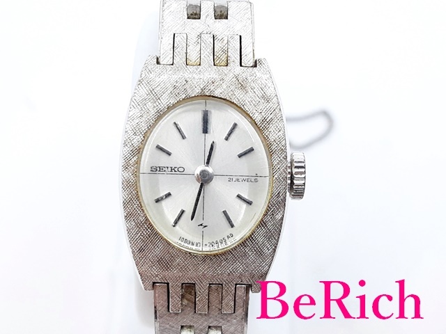  Seiko SEIKO женские наручные часы 10-8360 серебряный циферблат SS механический завод античный аналог часы [ б/у ] ht4283