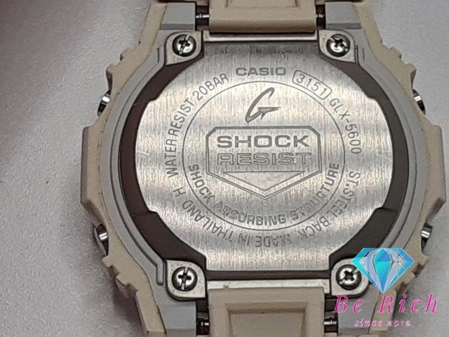 カシオ CASIO G-SHOCK メンズ 腕時計 GLX-5600 白 ホワイト SS 樹脂 ブレス デジタル クォーツ QZ ウォッチ【中古】 ht4377の画像4