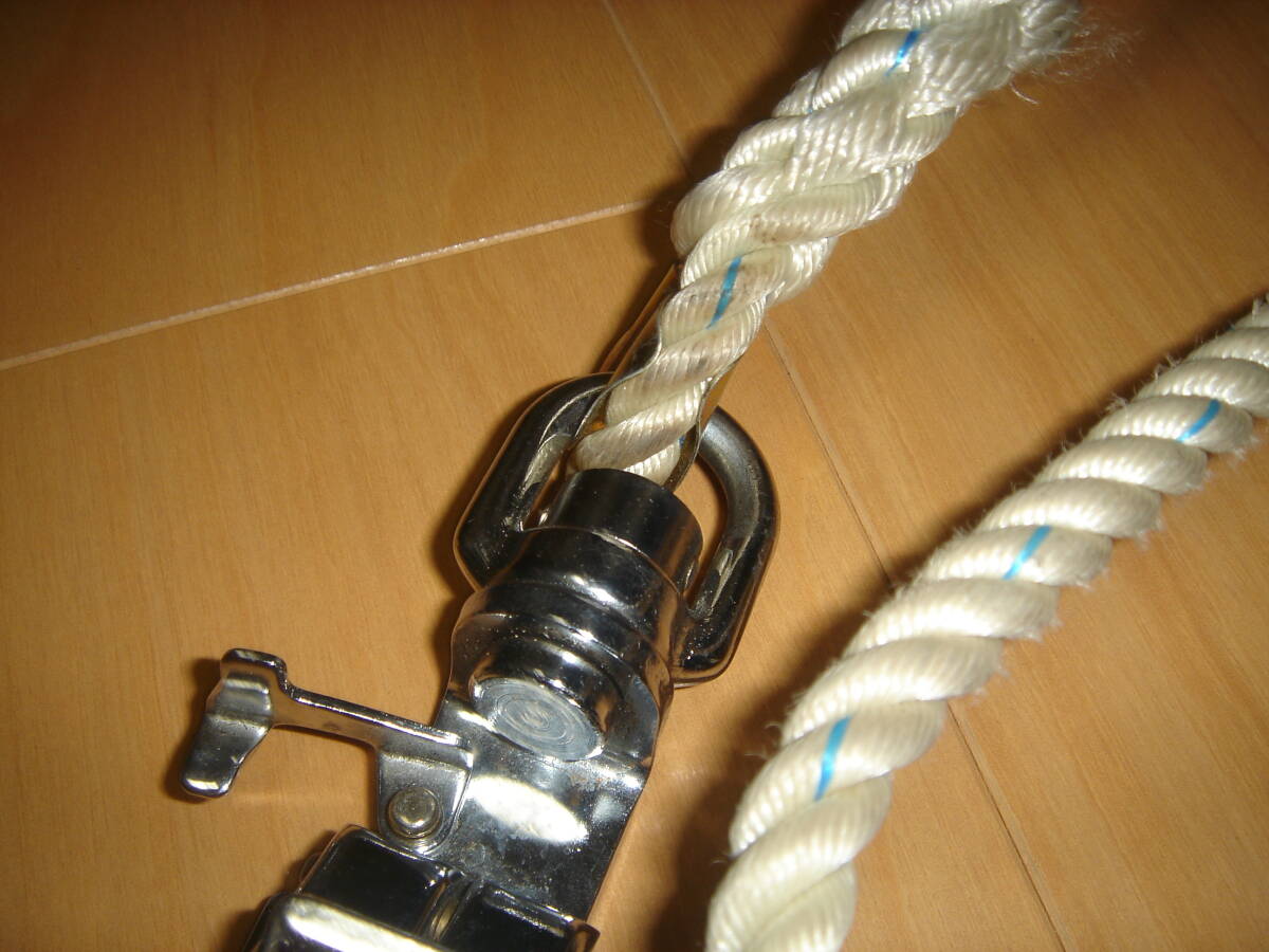 ツヨロン　フック付きロープ　ランヤード　中古品　2本セット_画像3