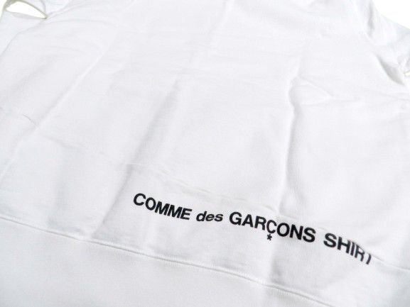 シュプリーム×コムデギャルソンシャツ 18FW スクリプトBOXロゴフーディ M パーカー SUPREME×COMME des GARCONS SHIRT 中古品[C128U891]_画像4
