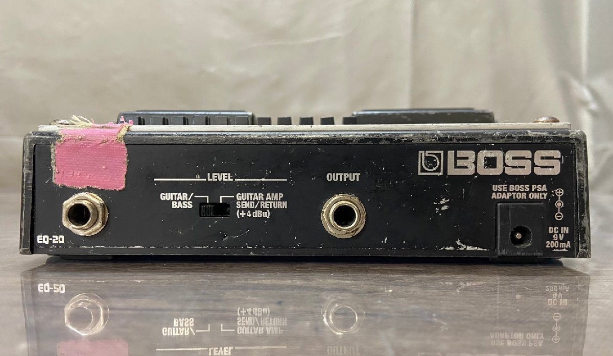 △217 ジャンク品 器材 グラフィックイコライザー BOSS EQ-20 ボス 本体のみの画像6