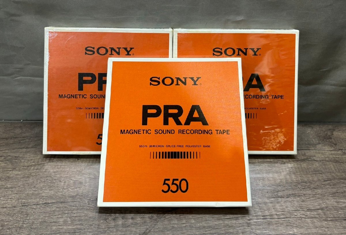 △254 ジャンク品 オーディオ機器 オープンリールテープ SONY PRA 550 3枚 ソニーの画像1