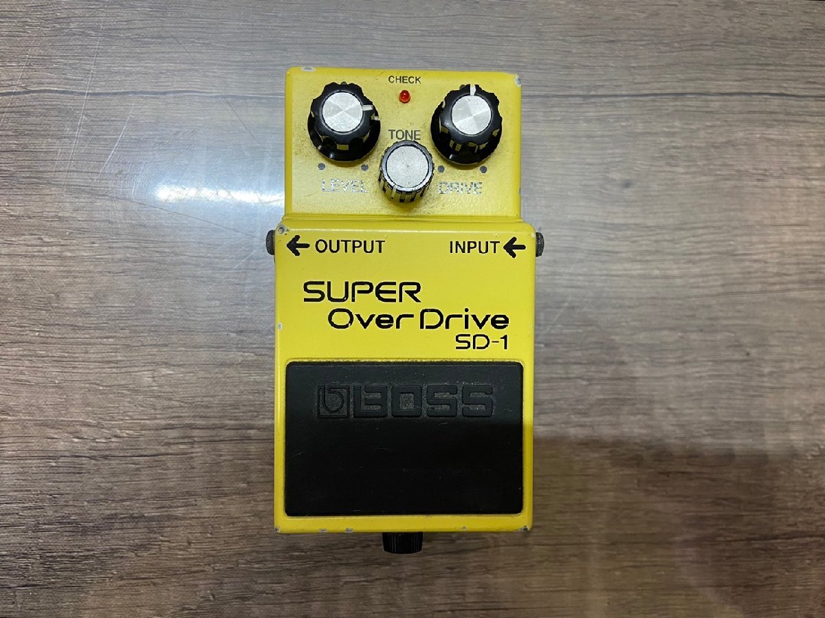 △73　中古品　器材　エフェクター　BOSS SD-1　SUPER Over Drive　ボス　スーパーオーバードライブ_画像1