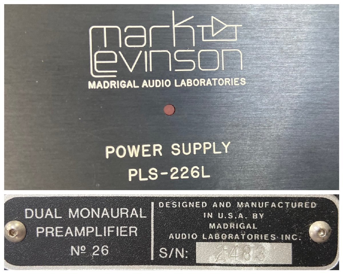 △9946　現状品　オーディオ機器　プリアンプ パワーサプライ　Mark Levinson No.26L/PLS-226L　マークレビンソン_画像8